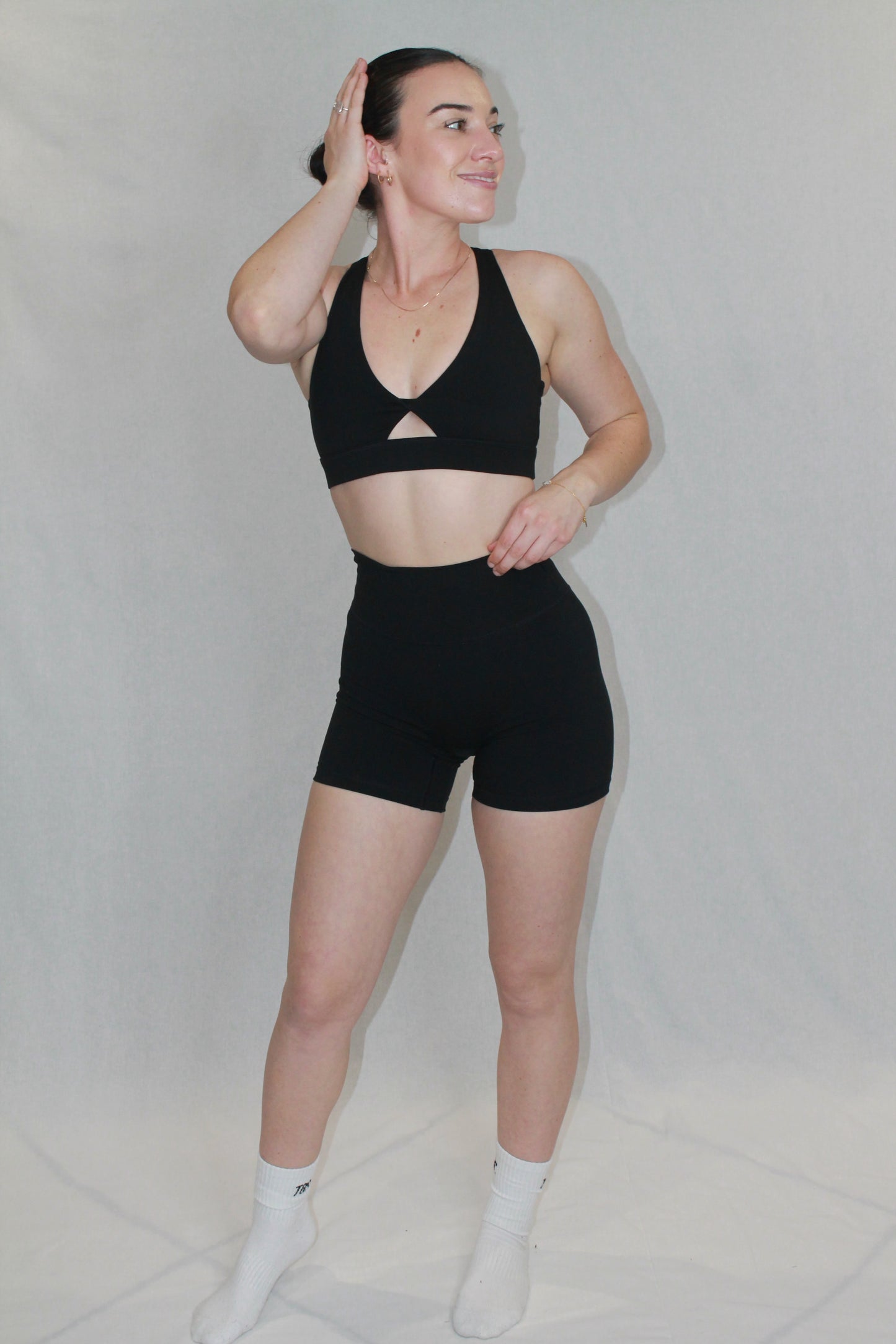 Black Baseline Sports Bra