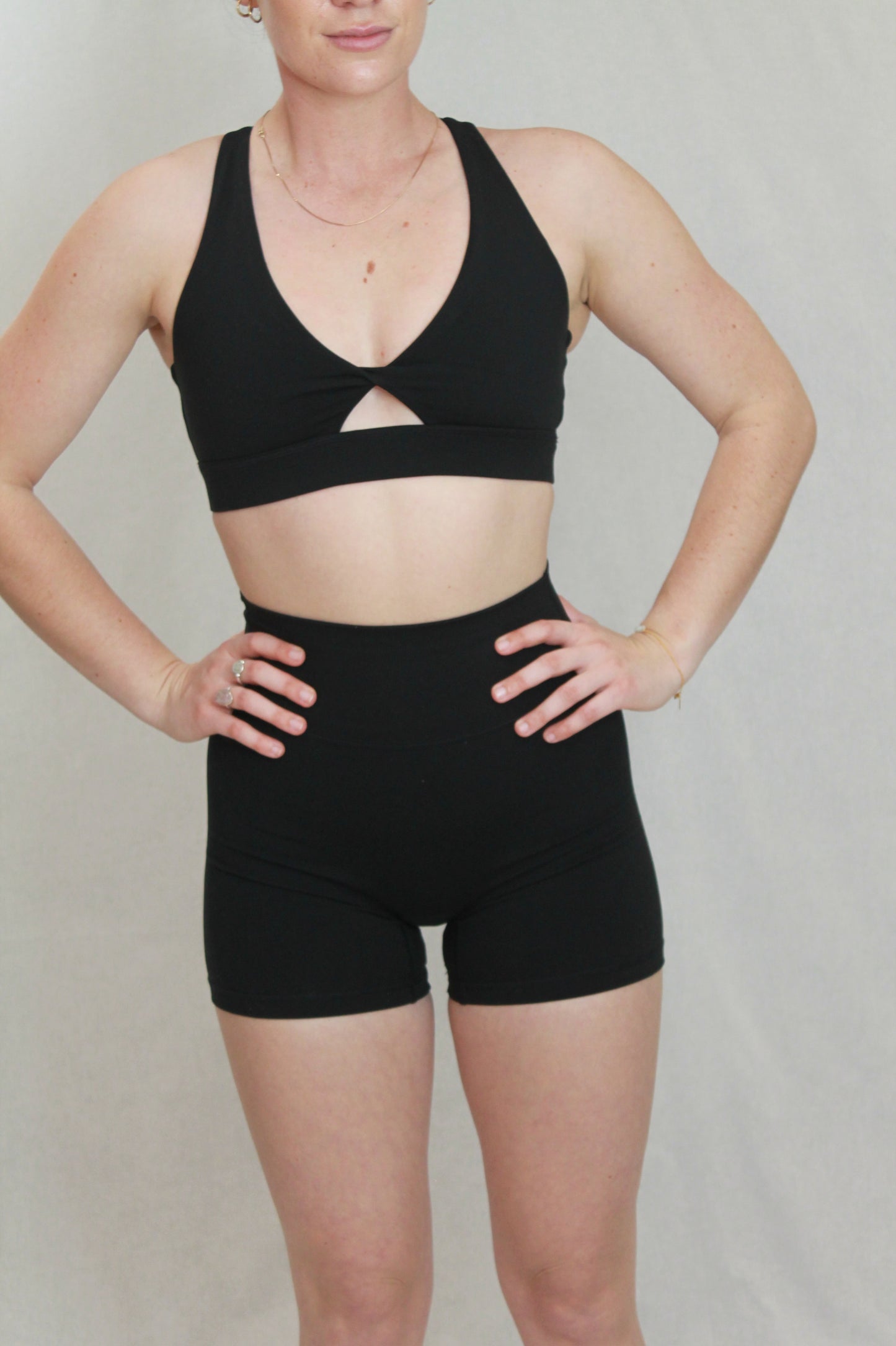 Black Baseline Sports Bra