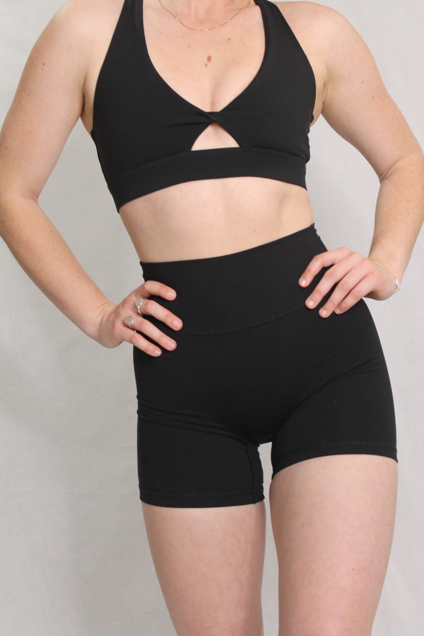 Black Baseline Tight Shorts