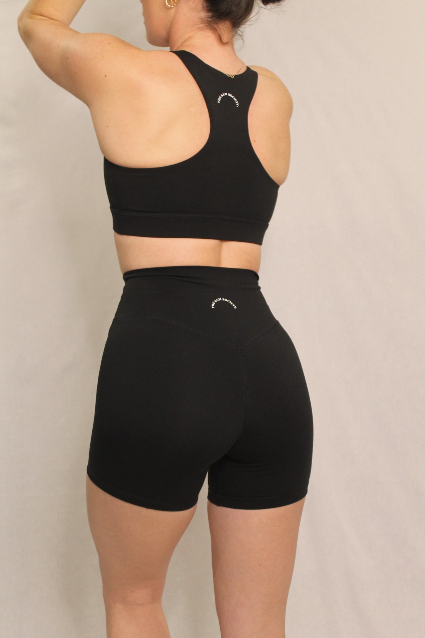 Black Baseline Tight Shorts