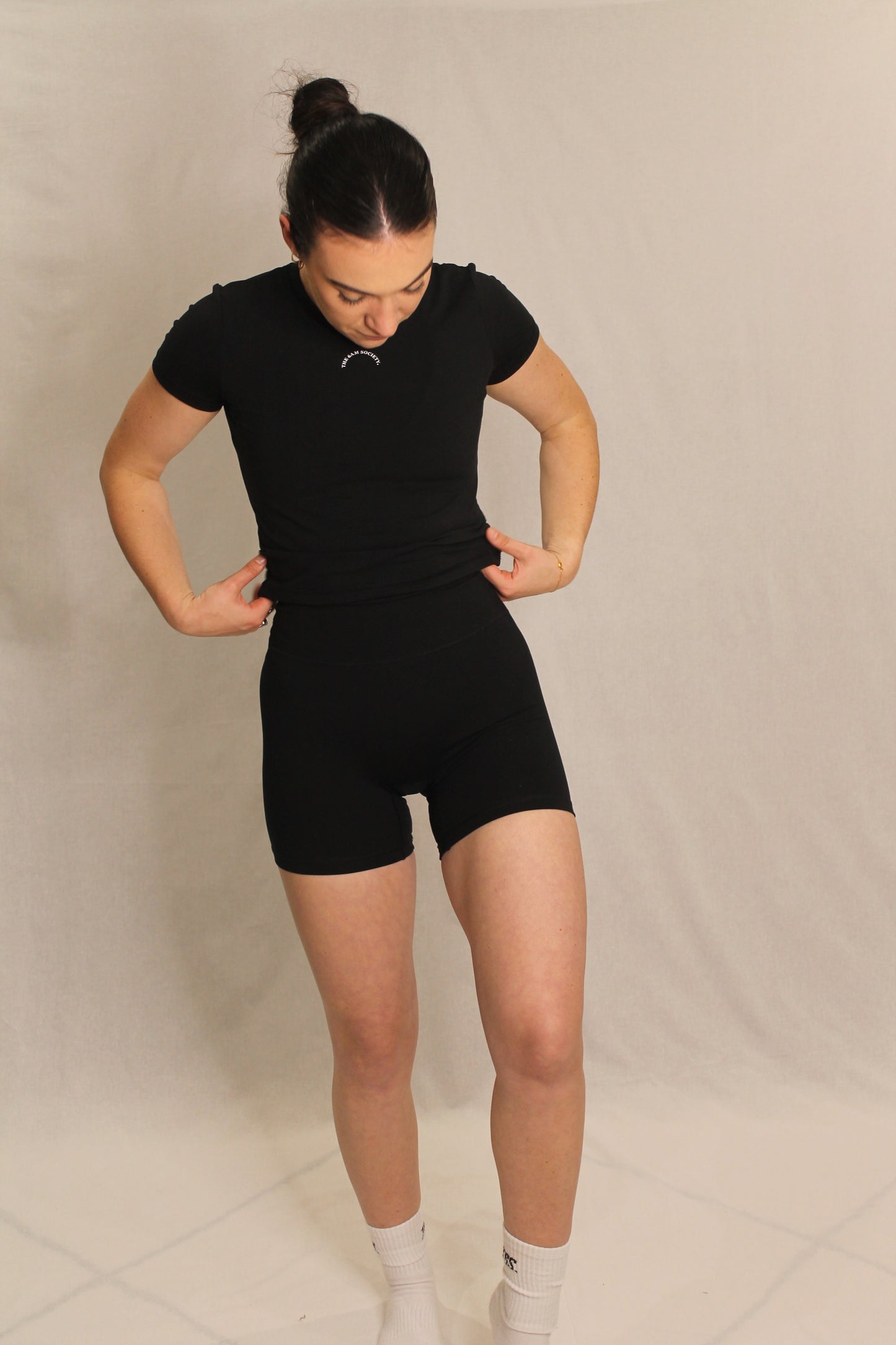 Black Baseline Tight Shorts